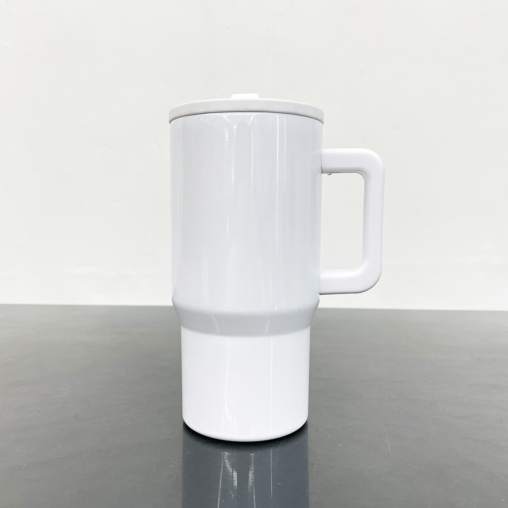 25 Pack YIPAI USA Warehouse White 20oz Kids Blank Sublimation Stainless Steel Tumblers with Leak Proof Straw Lids