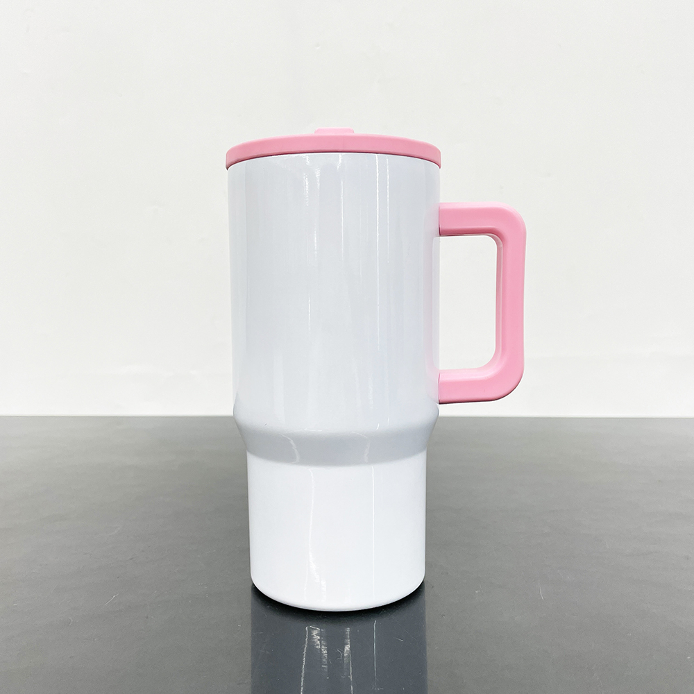 25 Pack YIPAI USA Warehouse White 20oz Kids Blank Sublimation Stainless Steel Tumblers with Leak Proof Straw Lids