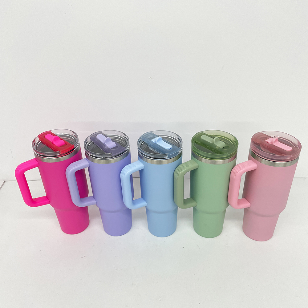 20 Pack Yipai USA Warehouse H3.0 40oz Leak Proof Lids Tumblers New Protour Style with Removable Nozzle Cover Matt Macaron Color Sublimation Tumblers