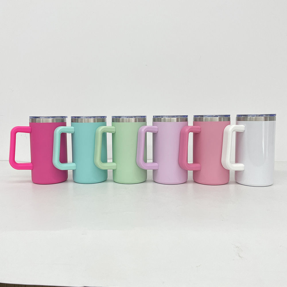 25 Pack Yipai China Warehouse Blank Sublimation 20oz Coffee Mugs with Removable Plastic Handle