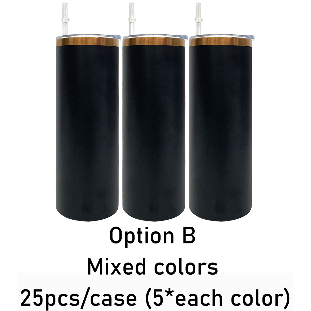 25 Pack YIPAI China Warehouse Copper Plated 20oz Straight Tumbler for Laser Engraving