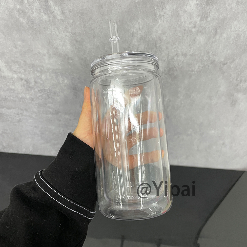 25 Pack YIPAI USA Warehouse 12oz Pre-Drilled Snow Globe Plastic Can With Colorful PP Lid and Plug