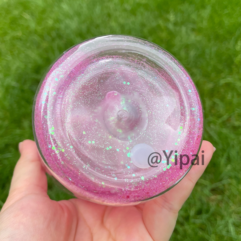 25 Pack YIPAI USA Warehouse 12oz Pre-Drilled Snow Globe Plastic Can With Colorful PP Lid and Plug