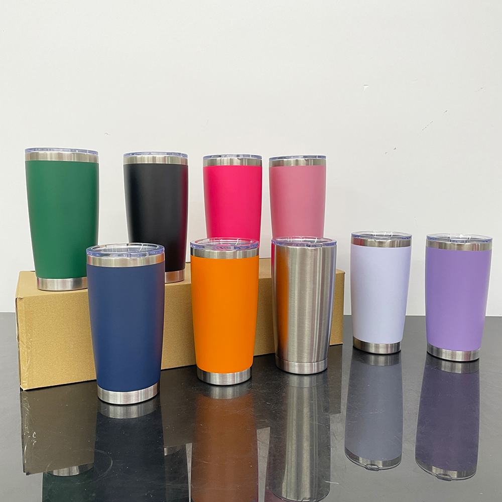 25 Pack YIPAI USA Warehouse Yeti Power Coated 20oz Tumbler for Laser Engraving