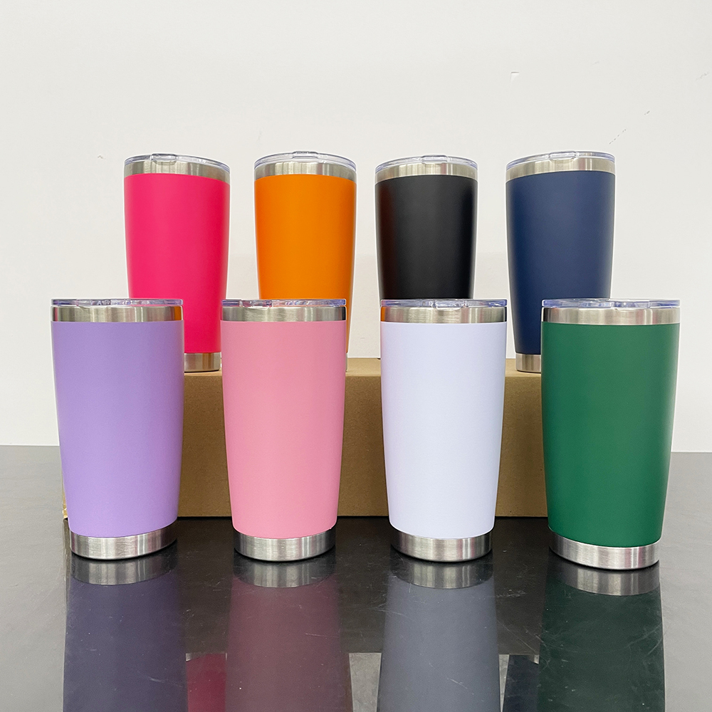 25 Pack YIPAI USA Warehouse Yeti Power Coated 20oz Tumbler for Laser Engraving