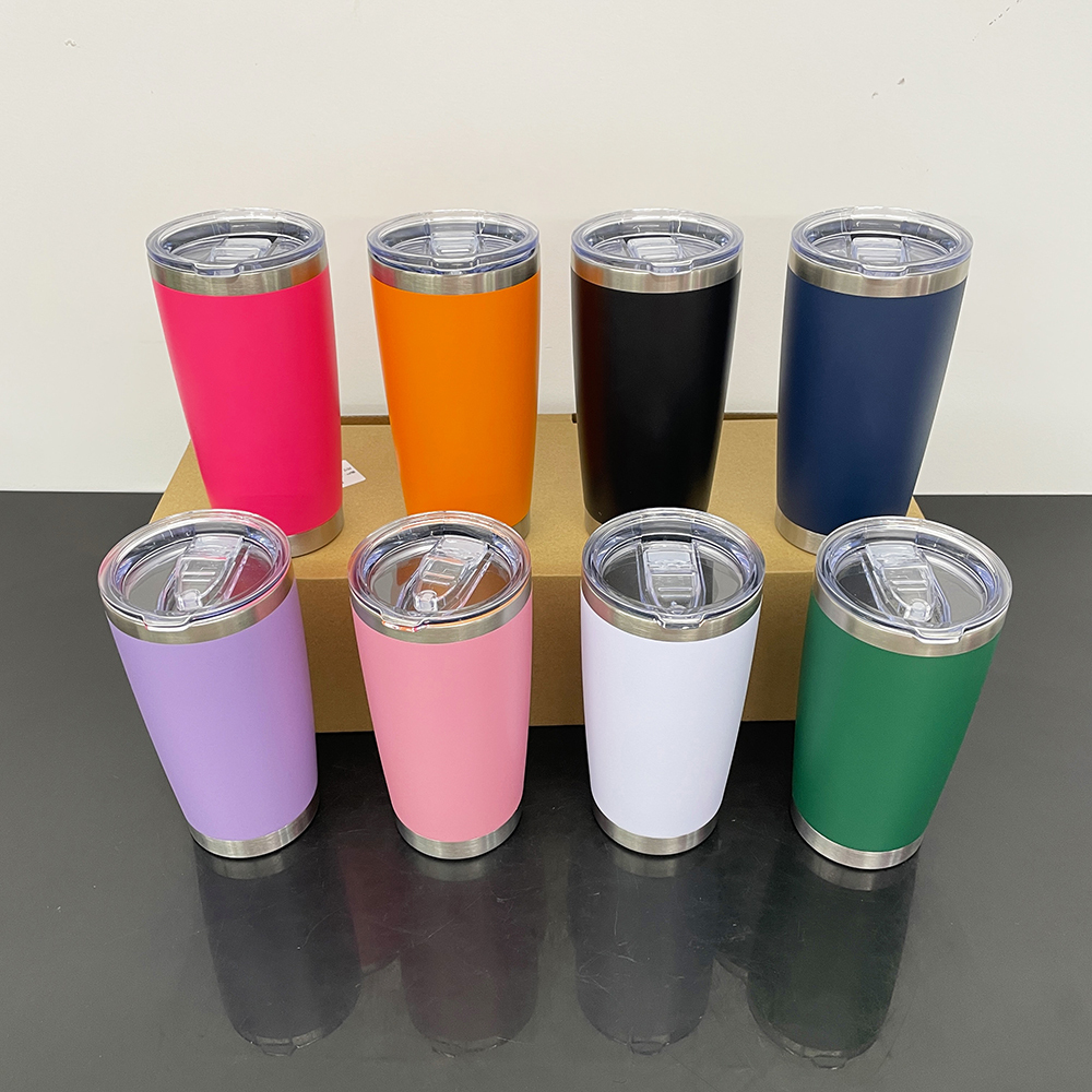 25 Pack YIPAI USA Warehouse Yeti Power Coated 20oz Tumbler for Laser Engraving