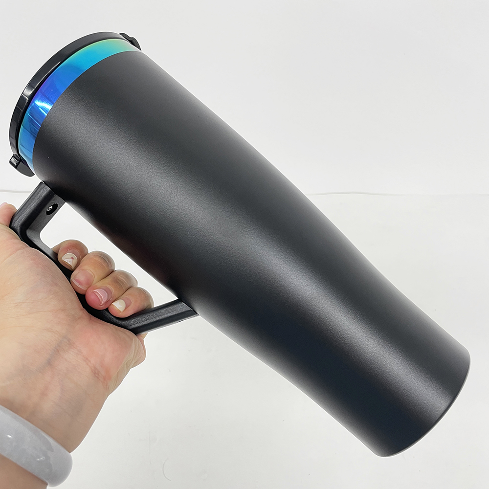 20 Pack YIPAI China Warehouse NEW STYLE Curved 40oz Tumbler with Rainbow Underneath for Laser Engraving