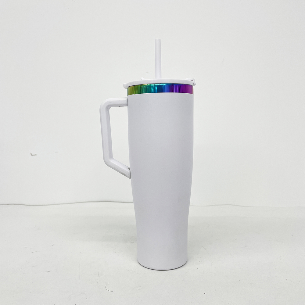 20 Pack YIPAI China Warehouse NEW STYLE Curved 40oz Tumbler with Rainbow Underneath for Laser Engraving