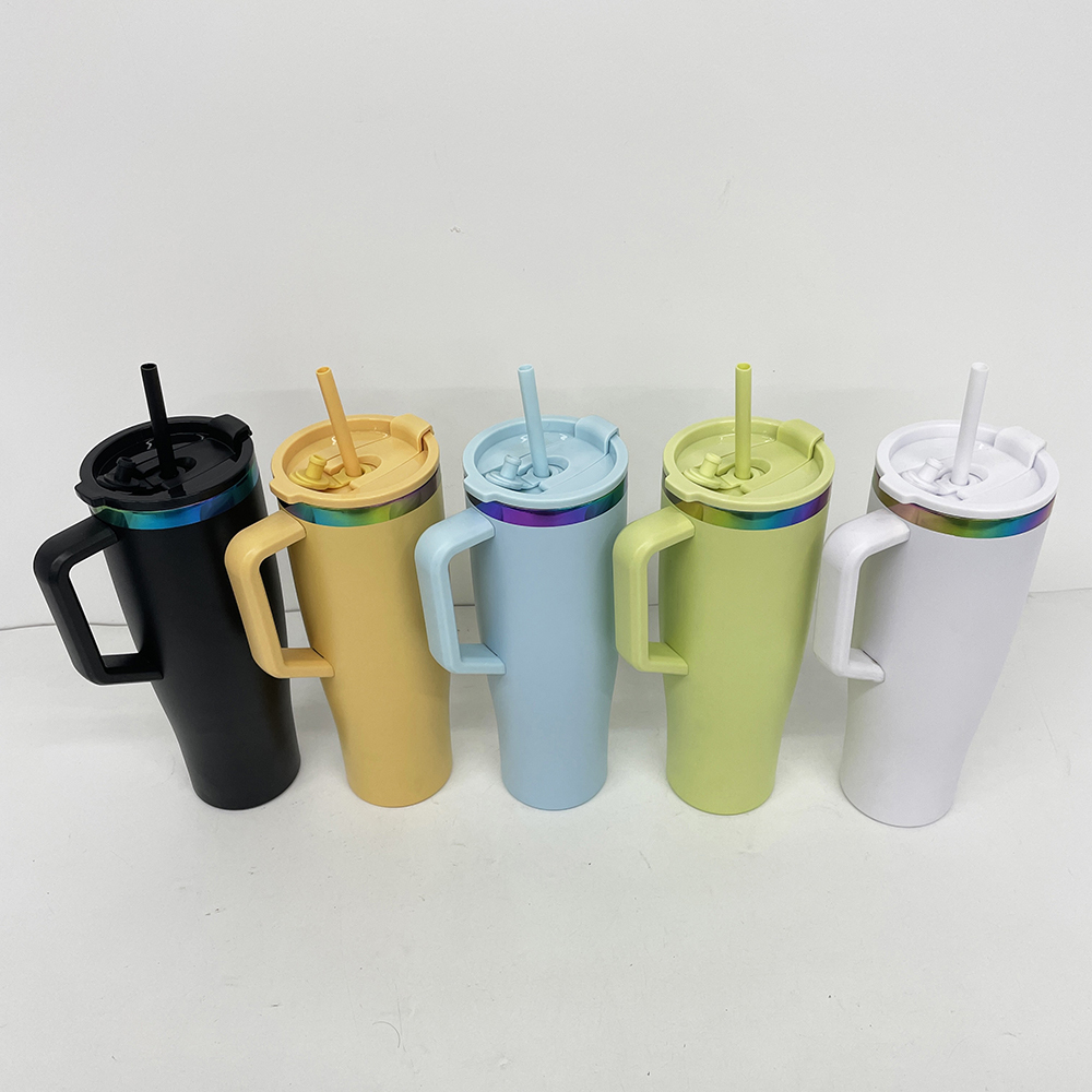 20 Pack YIPAI China Warehouse NEW STYLE Curved 40oz Tumbler with Rainbow Underneath for Laser Engraving