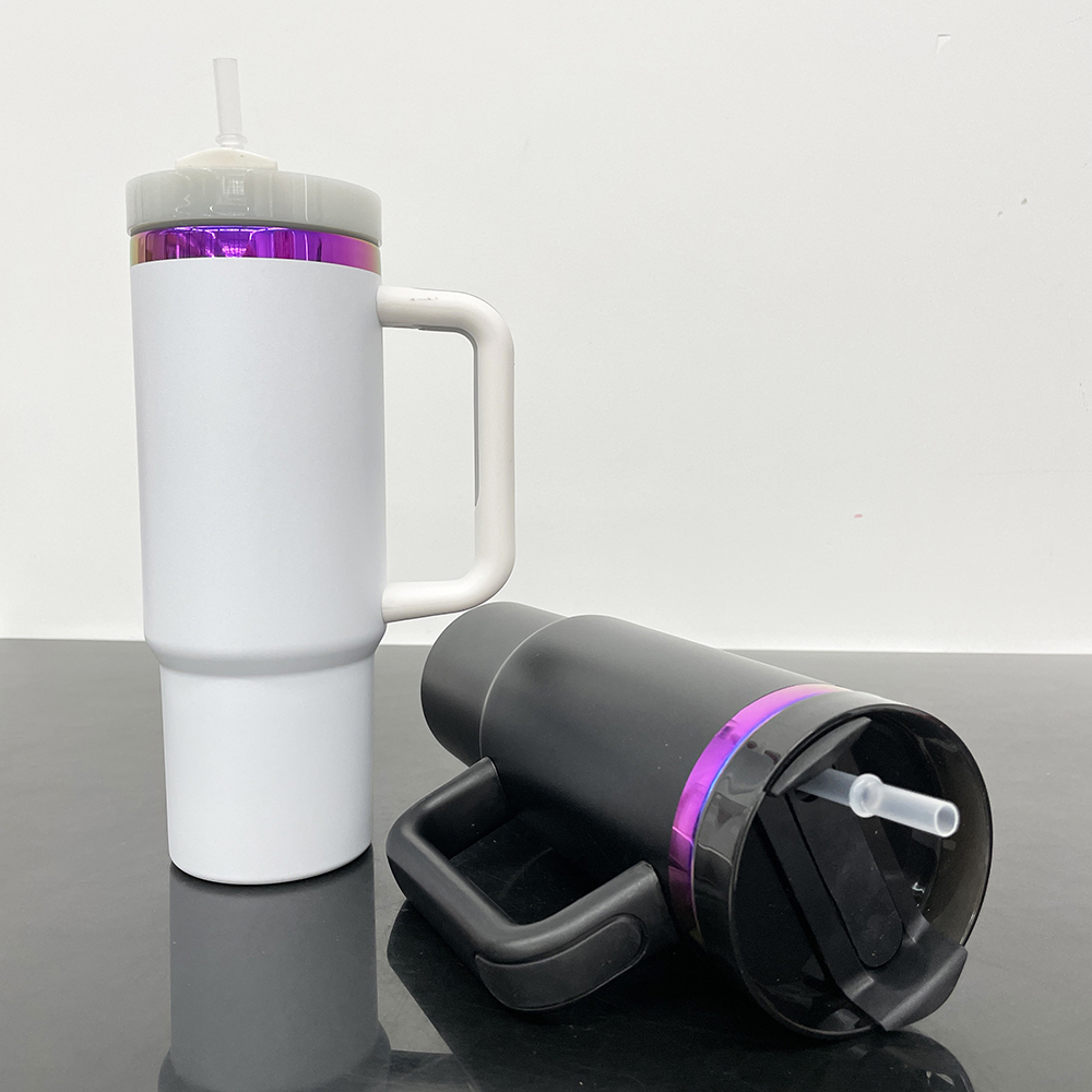 20 Pack YIPAI USA Warehouse H2.0 30oz Purple Plated Underneath Powder Coated Quencher Tumblers for Laser Engraving