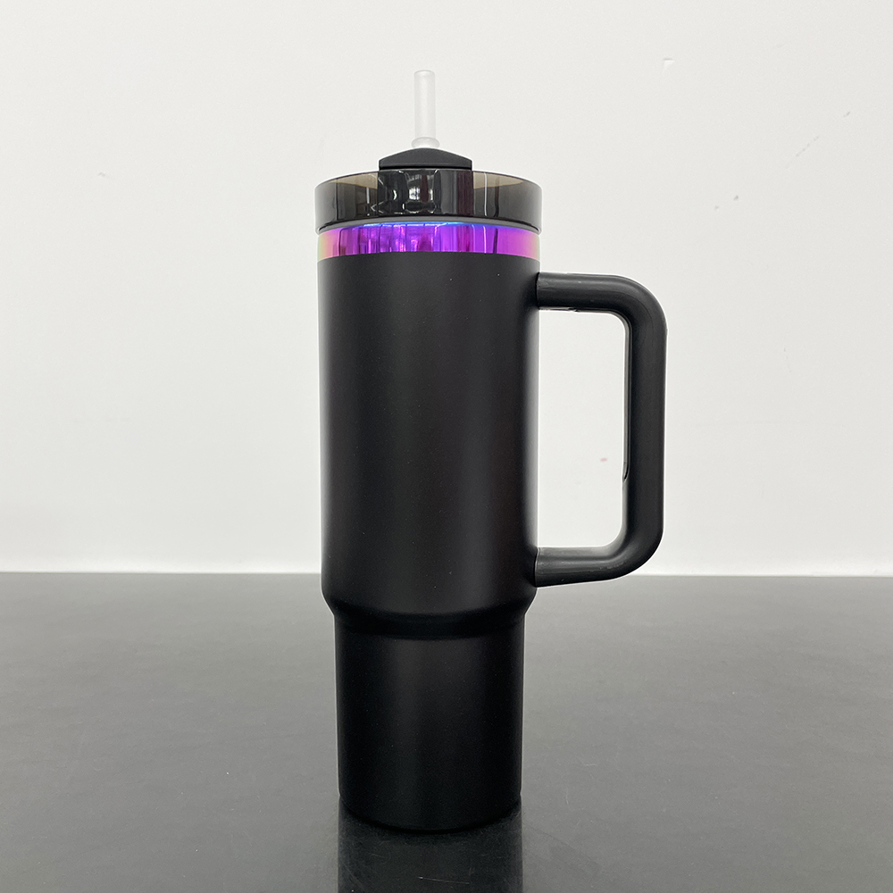 20 Pack YIPAI USA Warehouse H2.0 30oz Purple Plated Underneath Powder Coated Quencher Tumblers for Laser Engraving