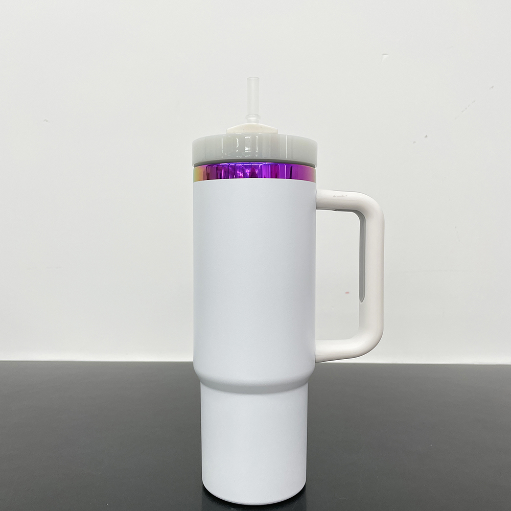 20 Pack YIPAI USA Warehouse H2.0 30oz Purple Plated Underneath Powder Coated Quencher Tumblers for Laser Engraving