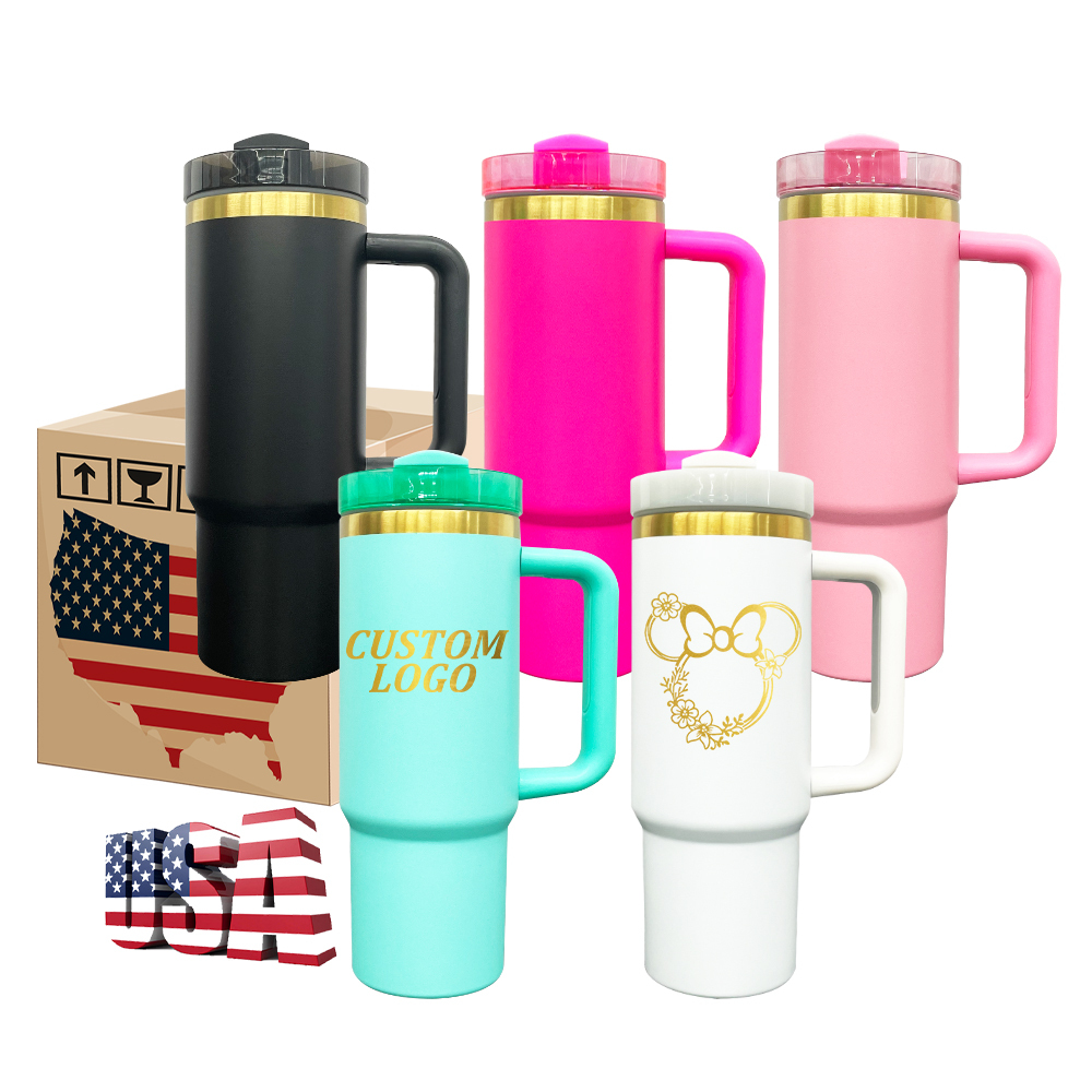 20 Pack Yipai China Warehouse Gold Plated Powder Coated H2.0 30oz Tumbler for Laser engraving and UV DTF wraps
