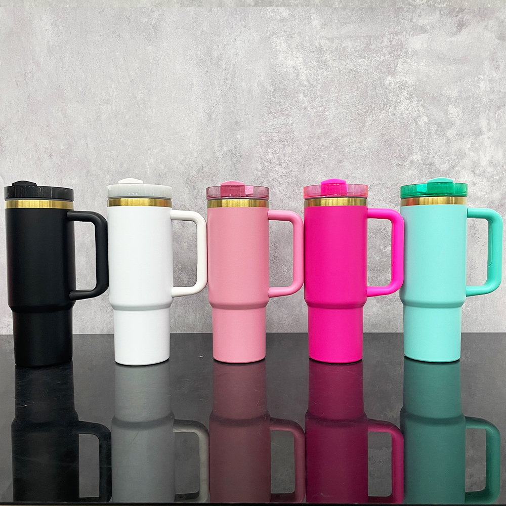 20 Pack Yipai China Warehouse Gold Plated Powder Coated H2.0 30oz Tumbler for Laser engraving and UV DTF wraps