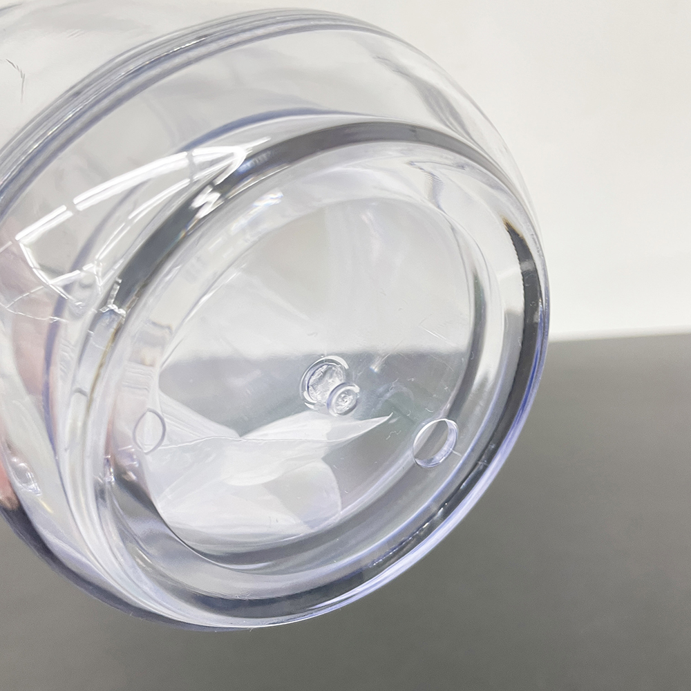 25 Pack YIPAI China Warehouse Snow Globe 20oz Plastic Mason Jars with Handles (Pre-drilled Hole and Plug)