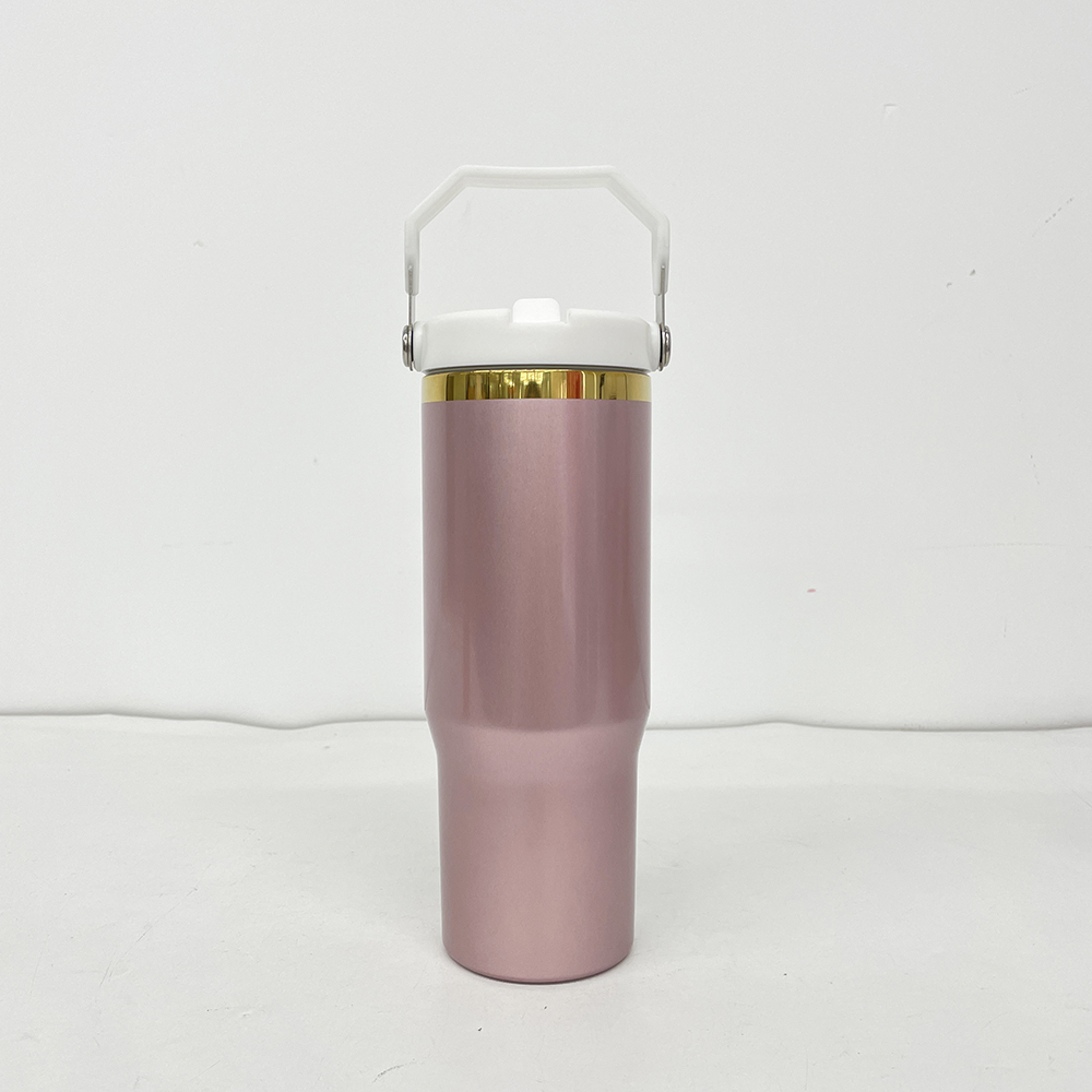 20 Pack YIPAI China Warehouse 20oz 30oz Shiny Rose Gold Tumblers with Mirror Gold Underneath Suit for Laser Engraving and Sublimation