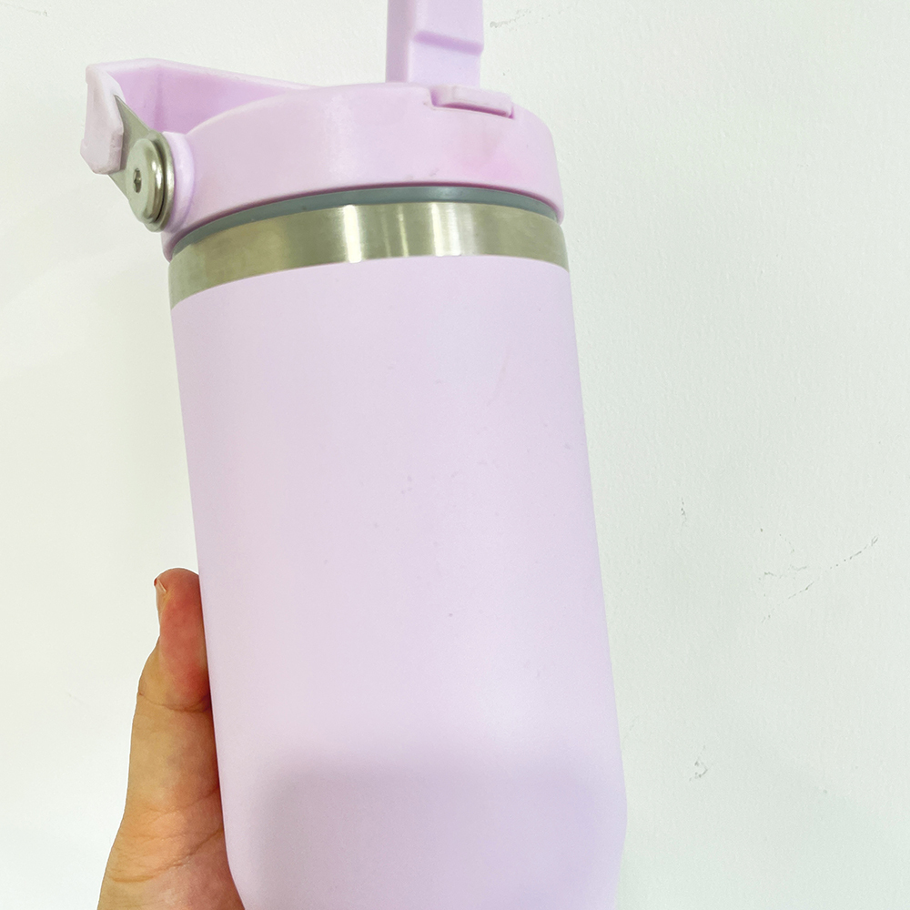 25Pack YIPAI USA Warehouse 30oz Stanley Style Matte Macaron Colors Flip Straw School Tumbler for Sublimation and UV DTF Wraps