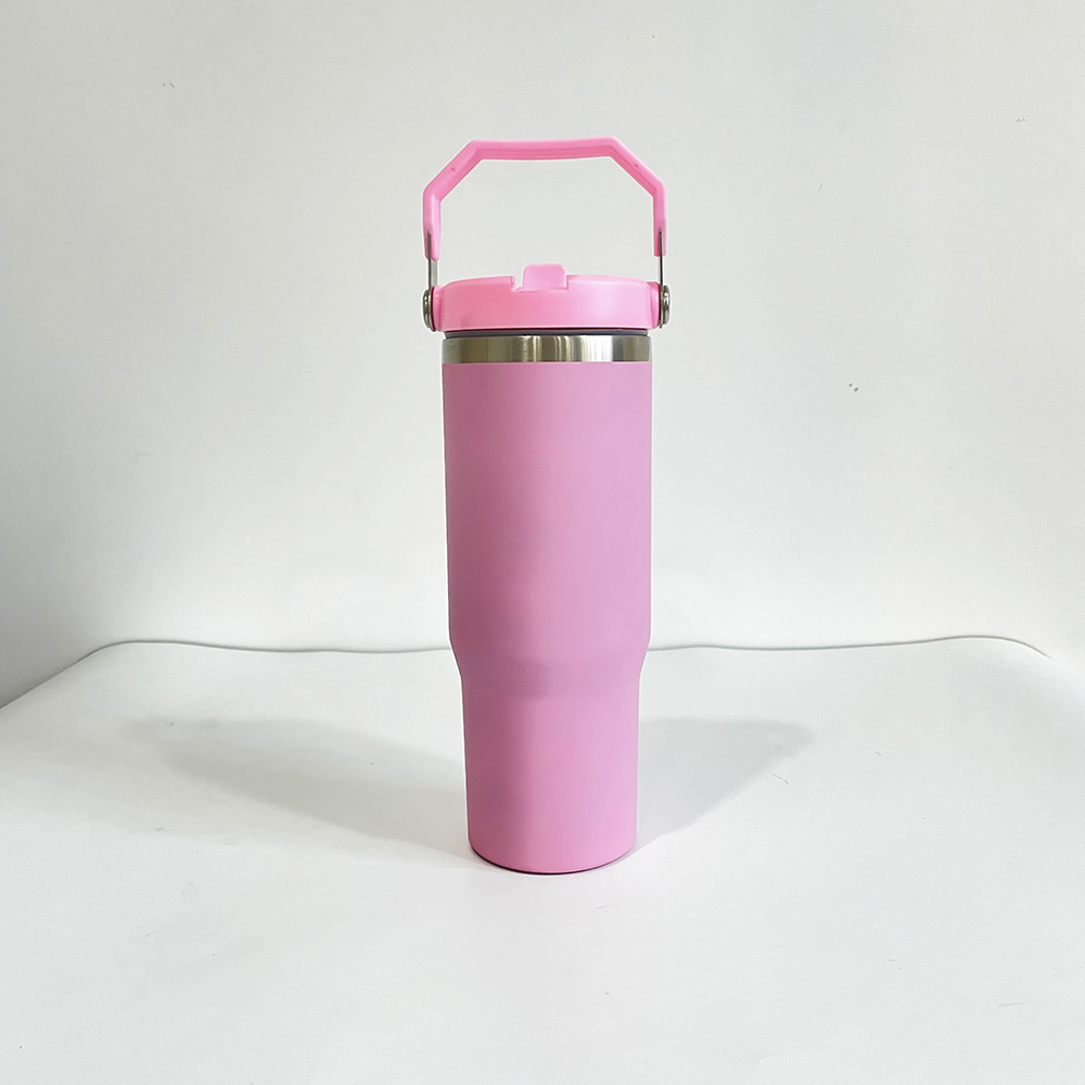 25Pack YIPAI USA Warehouse 30oz Stanley Style Matte Macaron Colors Flip Straw School Tumbler for Sublimation and UV DTF Wraps