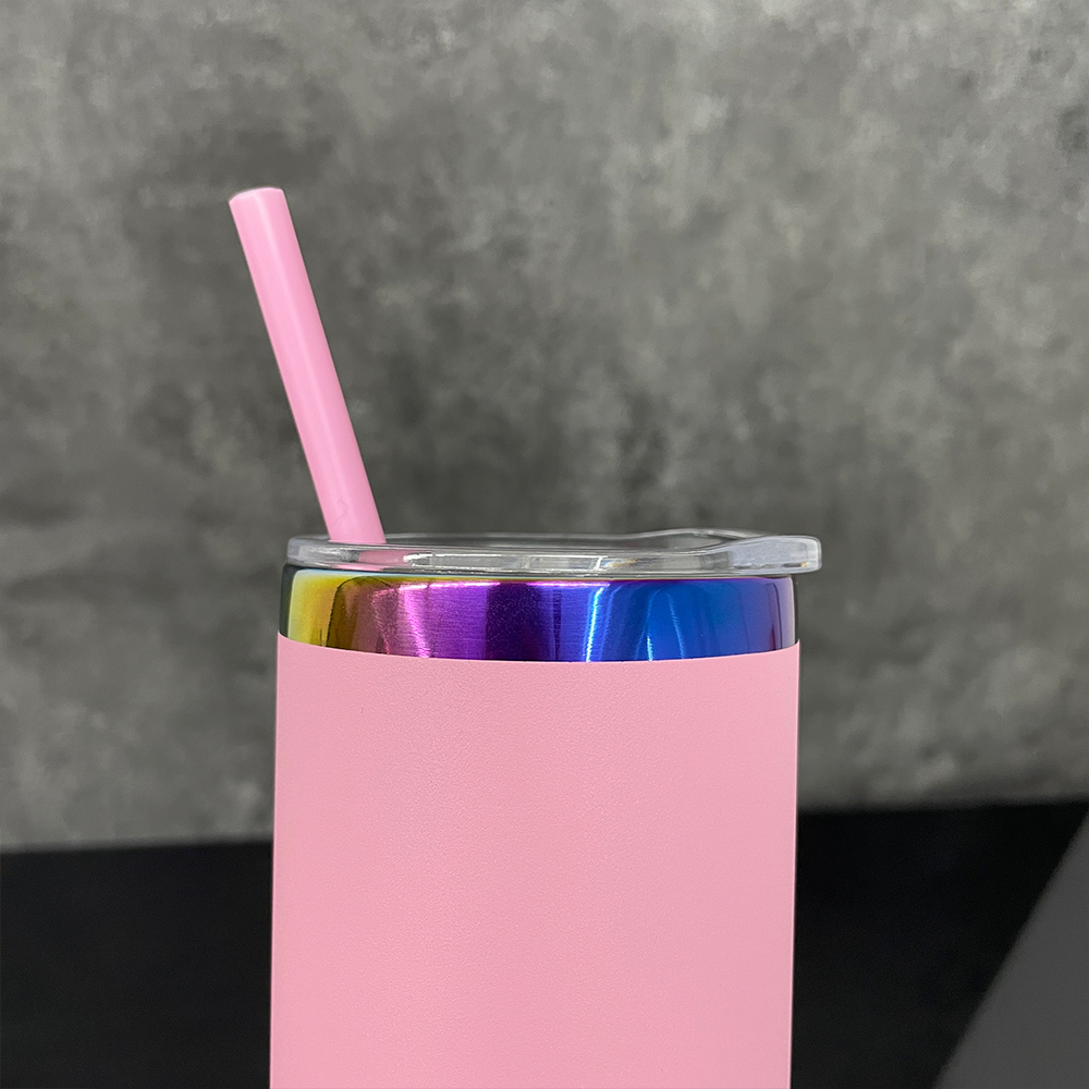 25 Pack YIPAI USA Warehouse Powder Coated 20oz Rainbow Plated Speaker Bluetooth Music Tumbler for Laser Engraving