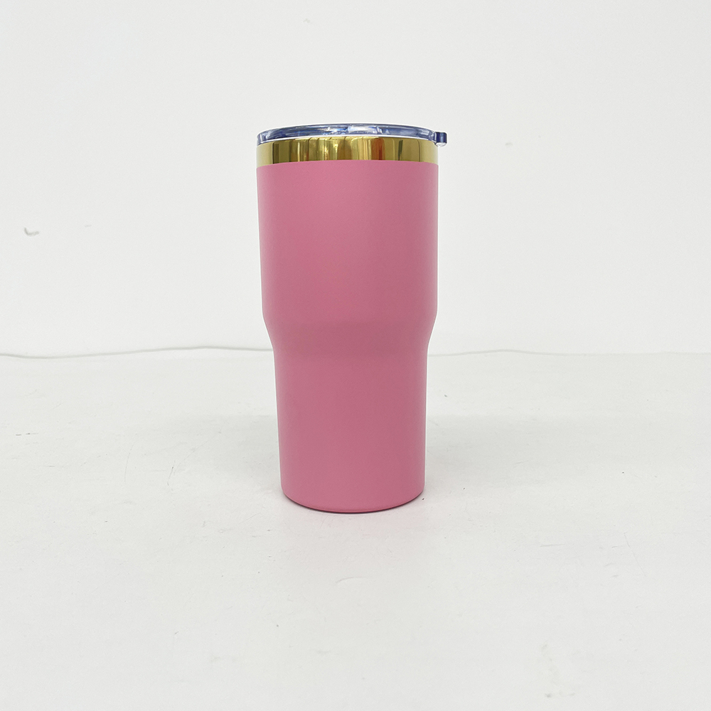 24 Pack YIPAI China Warehouse Mirror Gold Plated 20oz Coffee Travel Mug with Leak Proof Slide Lids for Laser Engraving