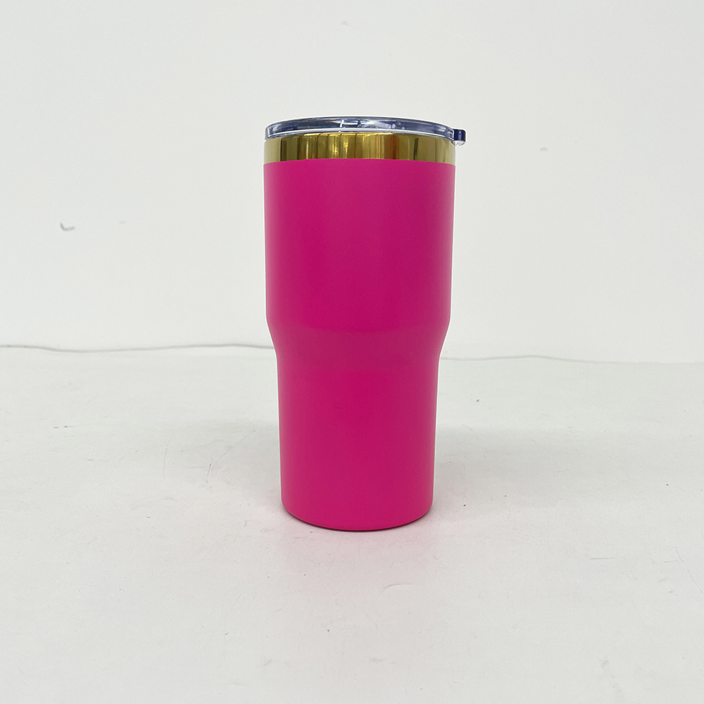 24 Pack YIPAI China Warehouse Mirror Gold Plated 20oz Coffee Travel Mug with Leak Proof Slide Lids for Laser Engraving