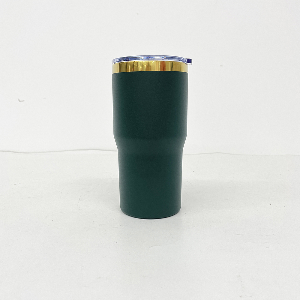 24 Pack YIPAI USA Warehouse Mirror Gold Plated 20oz Coffee Travel Mug with Leak Proof Slide Lids for Laser Engraving