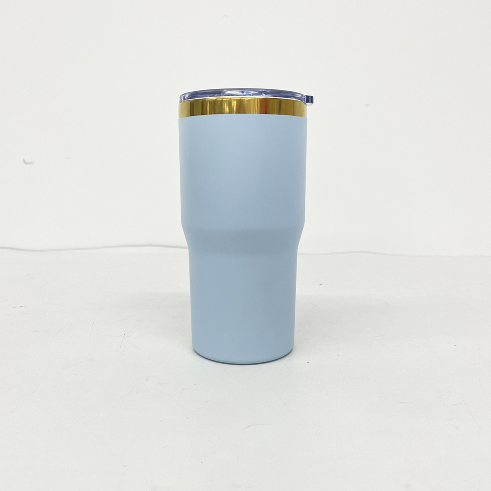 24 Pack YIPAI China Warehouse Mirror Gold Plated 20oz Coffee Travel Mug with Leak Proof Slide Lids for Laser Engraving