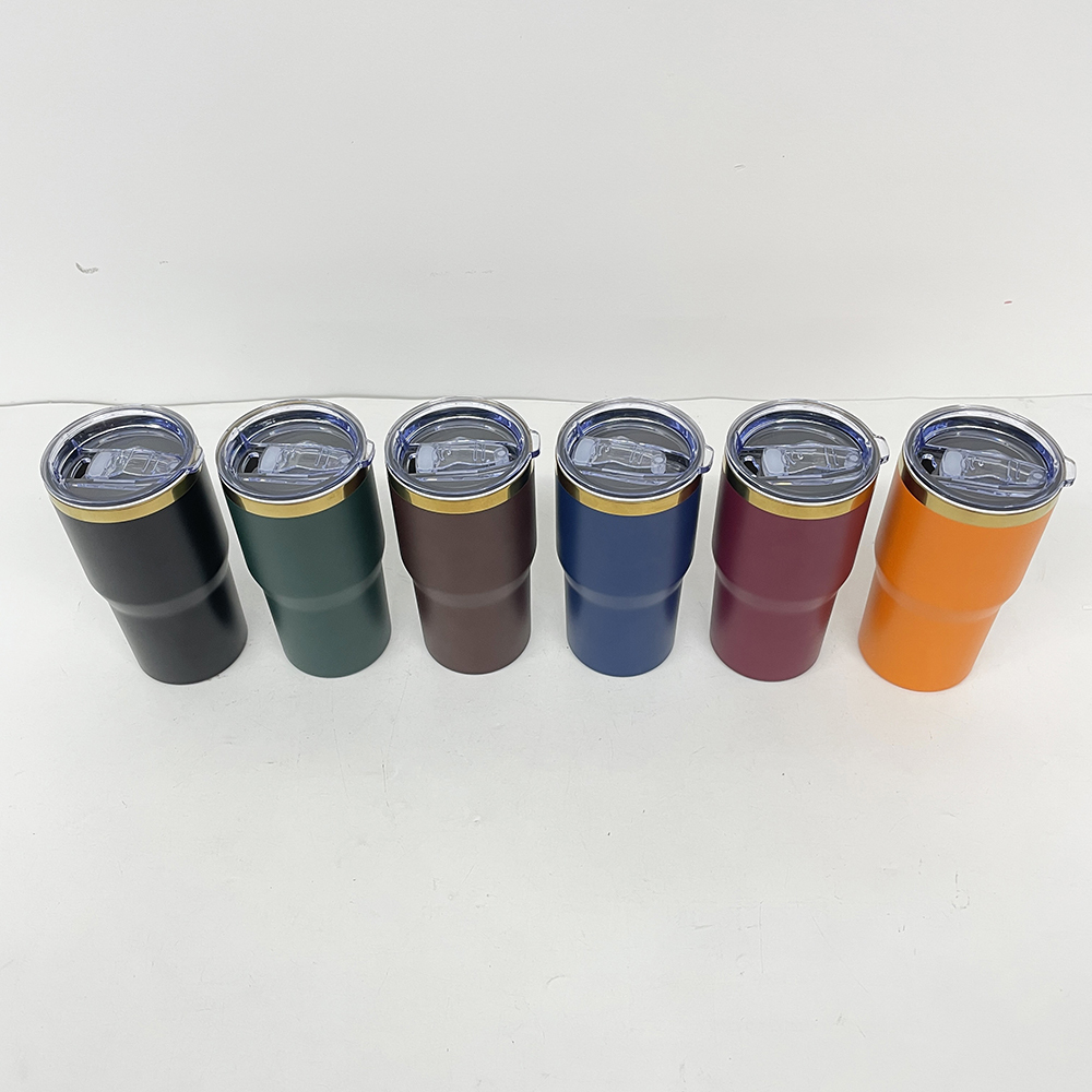 24 Pack YIPAI USA Warehouse Mirror Gold Plated 20oz Coffee Travel Mug with Leak Proof Slide Lids for Laser Engraving