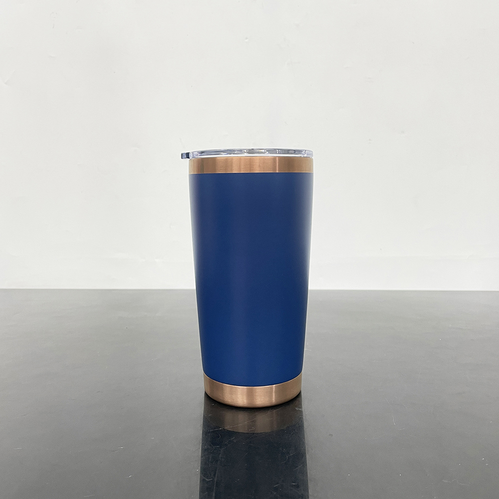 25 Pack China Warehouse 20oz Yeti Style powder coated copper underneath coffee car tumblers with Magnetic lids for laser engraving