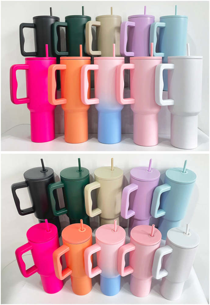 25 Pack YIPAI USA Warehouse 40oz Simple-Modern-Style Powder Coating Trek Tumblers SM tumblers for Laser Engraving