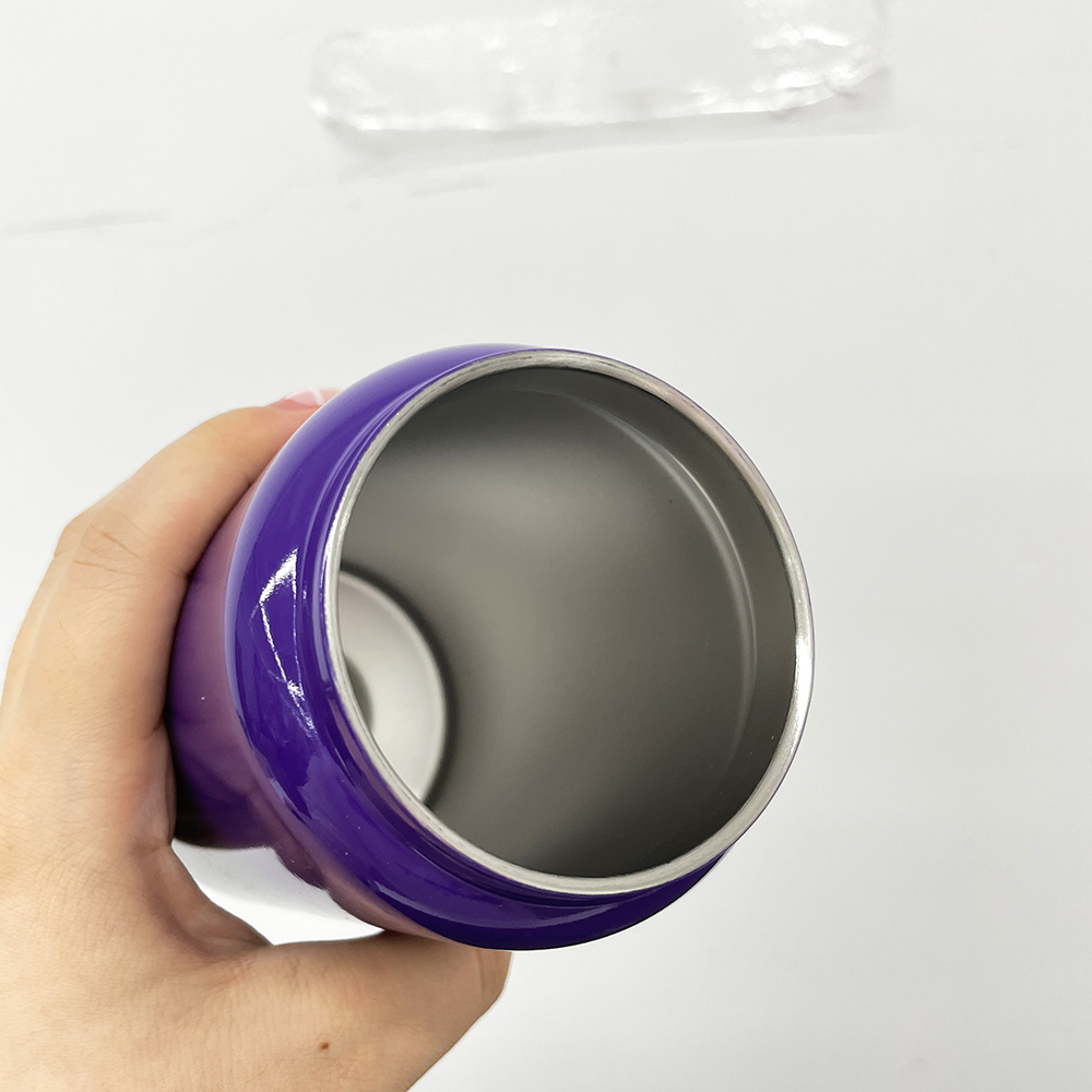 25 Pack YIPAI China Warehouse Blank Sublimation Halloween Purple and Black 16oz Stainless Steel Can for UV DTF Wraps