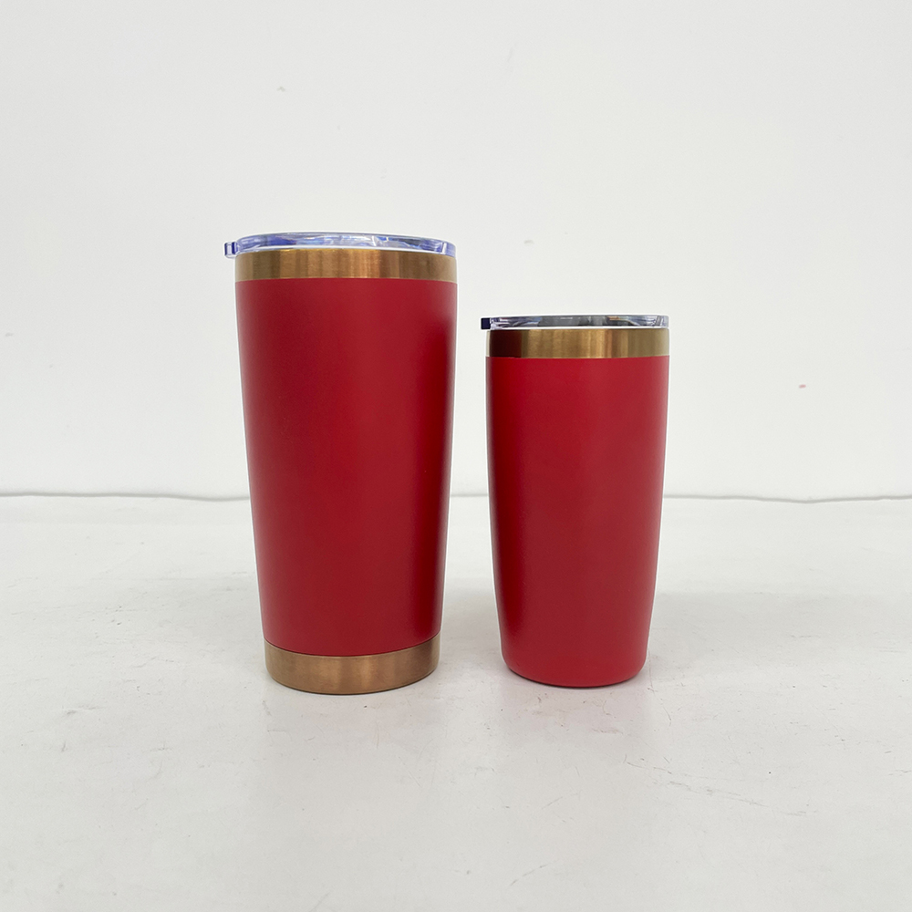 20 Pack YIPAI China Warehouse Mini Size Copper Underneath 10oz Coffee Mugs with Magnetic Lids for Laser Engraving