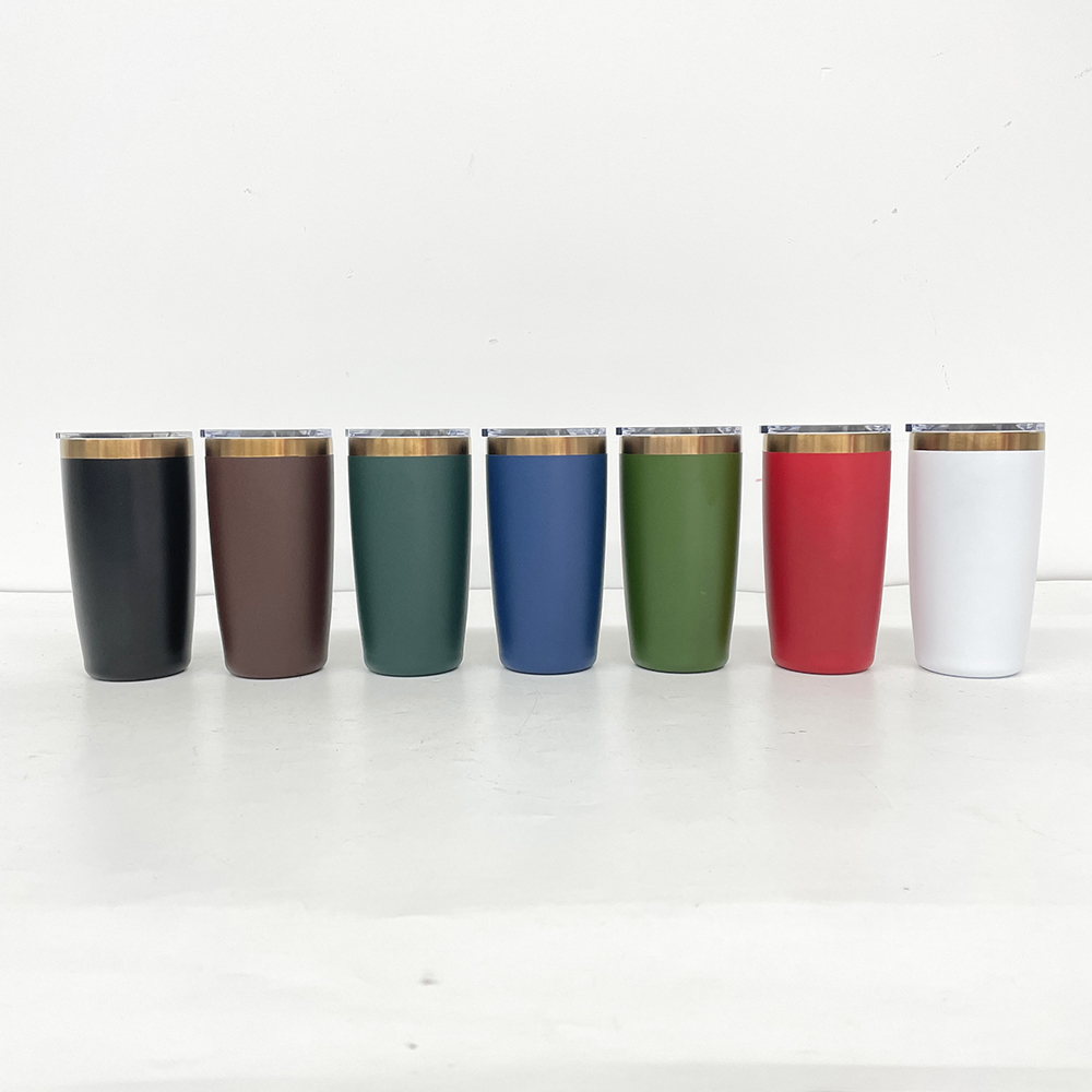20 Pack YIPAI China Warehouse Mini Size Copper Underneath 10oz Coffee Mugs with Magnetic Lids for Laser Engraving