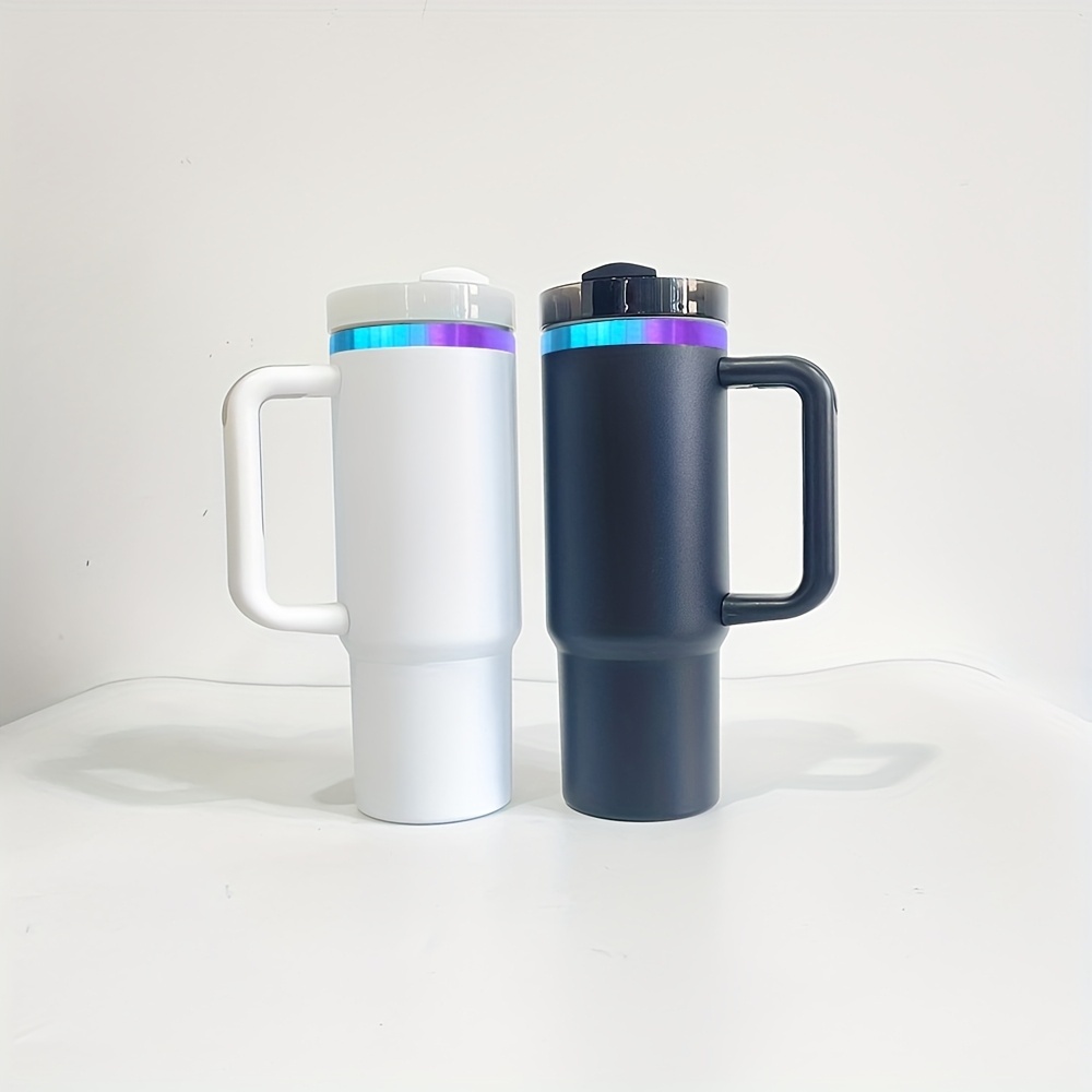 20 Pack YIPAI USA Warehouse White Black Chroma Quencher H2.0 Powder Coat 30oz Blue-Purple Plated Tumbler with Handle for Laser Engraving