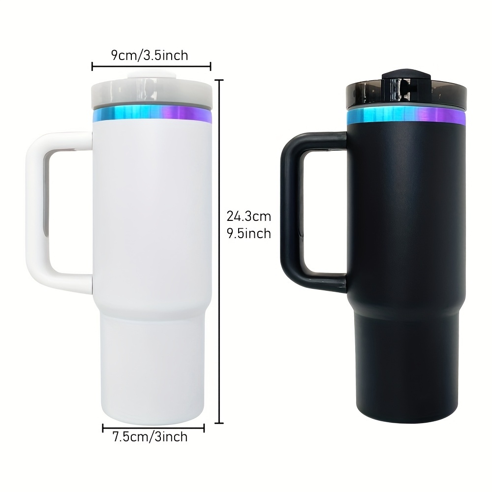 20 Pack YIPAI USA Warehouse White Black Chroma Quencher H2.0 Powder Coat 30oz Blue-Purple Plated Tumbler with Handle for Laser Engraving