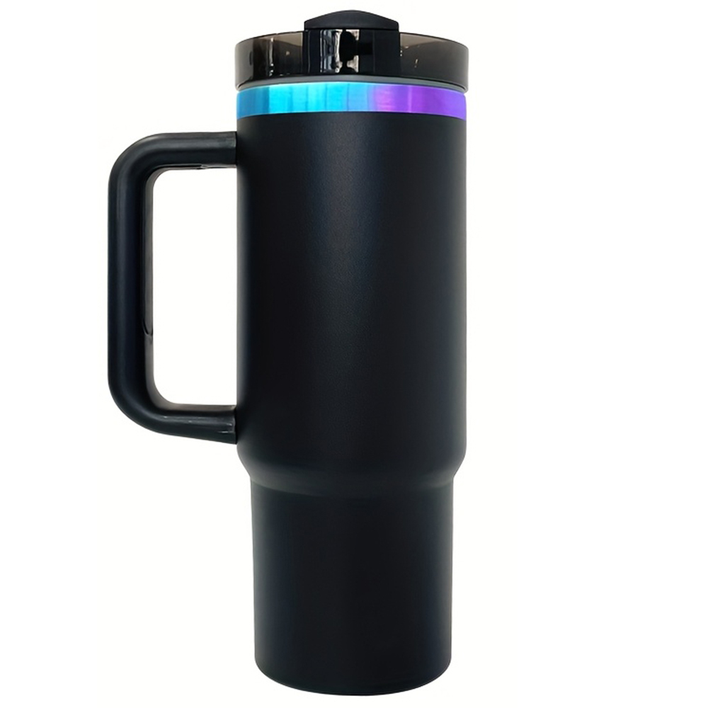 20 Pack YIPAI USA Warehouse White Black Chroma Quencher H2.0 Powder Coat 30oz Blue-Purple Plated Tumbler with Handle for Laser Engraving