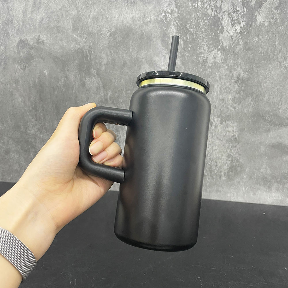 6pcs/12pcs YIPAI USA Warehouse 16oz Rainbow Plated  Black&White Stainless Steel Can with Handle for Laser Engraving