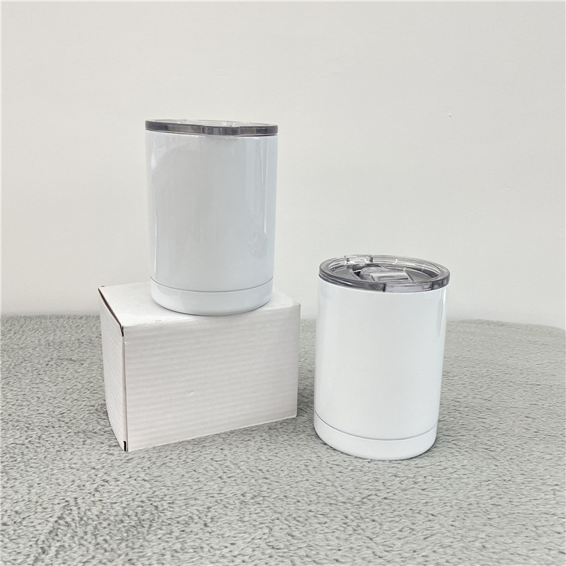 50 Pack YIPAI USA Warehouse 10oz Lowball Mugs Blank Sublimation White Coffee Mugs