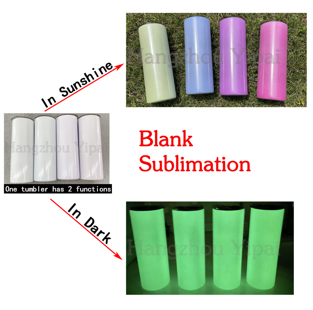 YIPAI YPCHE001 20oz UV Change Glow In The Dark Tumbler Mixed 4 colors Sold By Case