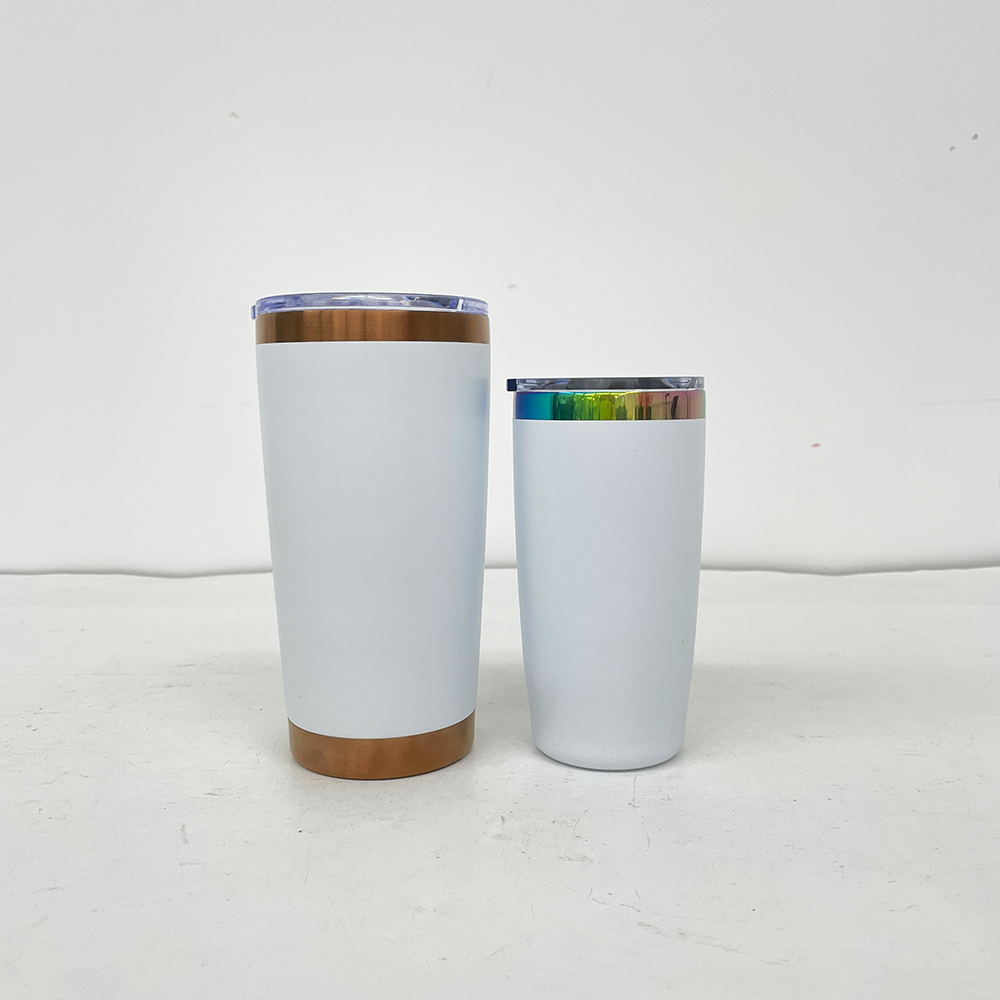 20 Pack YIPAI China Warehouse Mini Size Rainbow Underneath 10oz Coffee Mugs with Magnetic Lids for Laser Engraving