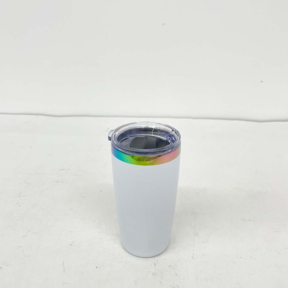 20 Pack YIPAI China Warehouse Mini Size Rainbow Underneath 10oz Coffee Mugs with Magnetic Lids for Laser Engraving