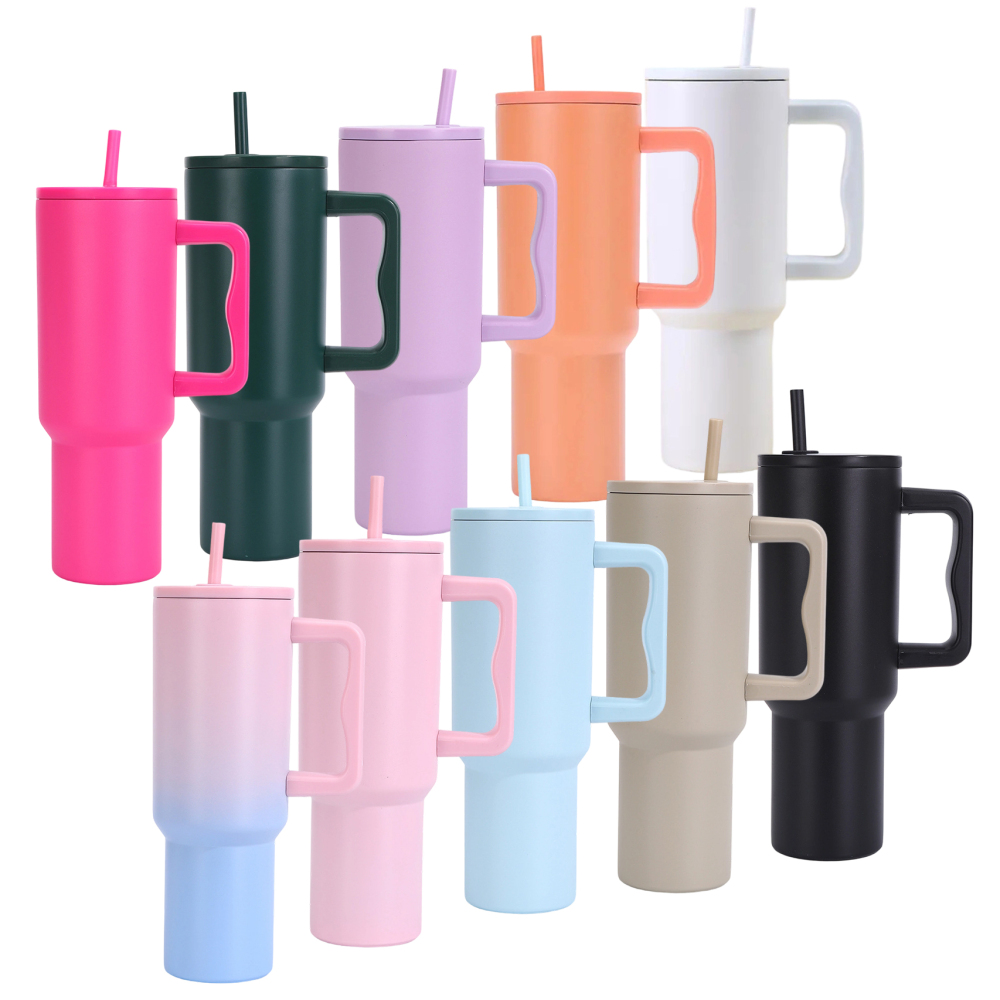 25 Pack YIPAI USA Warehouse 40oz Simple-Modern-Style Powder Coating Trek Tumblers SM tumblers for Laser Engraving