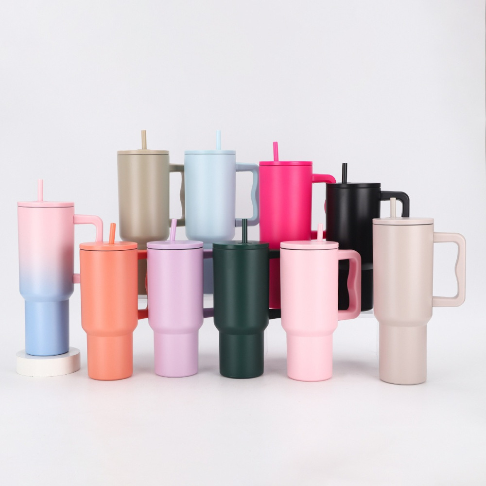25 Pack YIPAI USA Warehouse 40oz Simple-Modern-Style Powder Coating Trek Tumblers SM tumblers for Laser Engraving