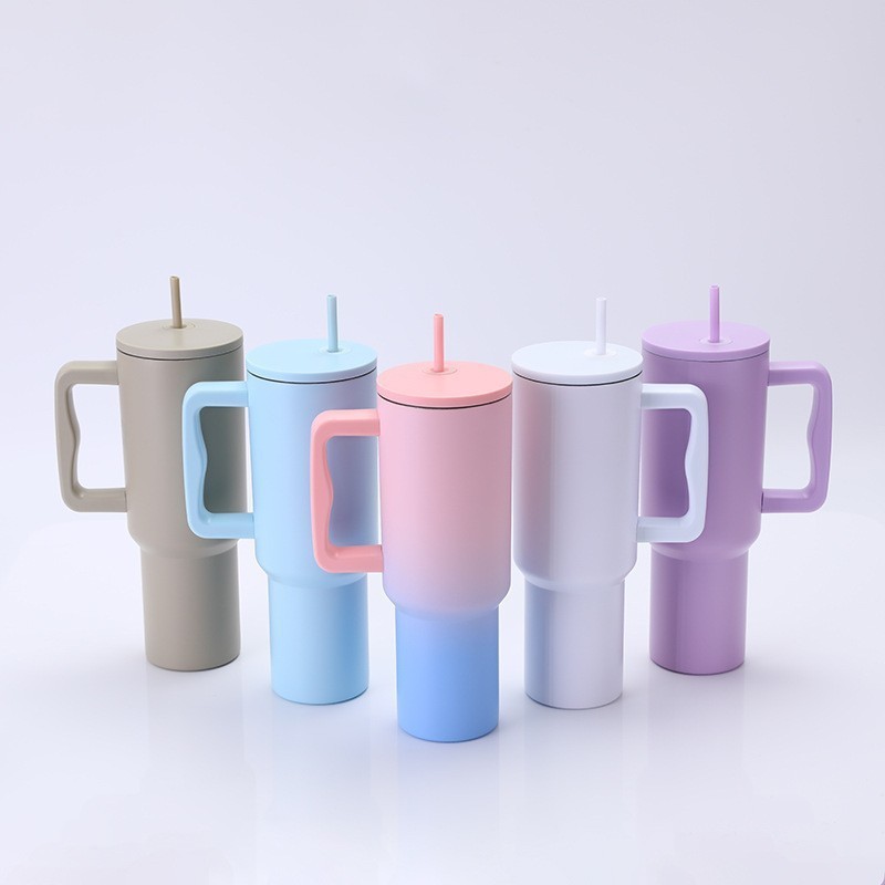 25 Pack YIPAI USA Warehouse 40oz Simple-Modern-Style Powder Coating Trek Tumblers SM tumblers for Laser Engraving
