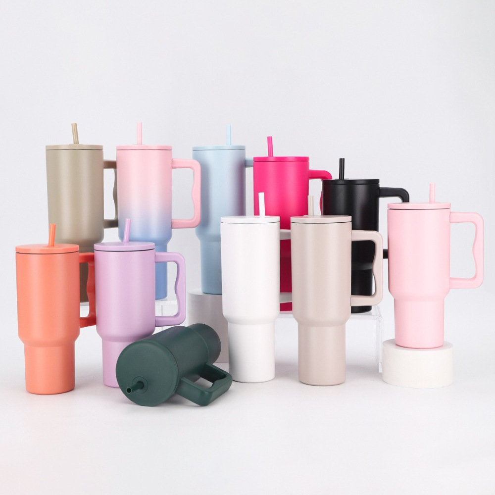 25 Pack YIPAI USA Warehouse 40oz Simple-Modern-Style Powder Coating Trek Tumblers SM tumblers for Laser Engraving