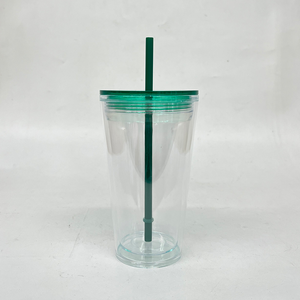 25 Pack YIPAI China Warehouse 16oz Clear Pre Drilled Snow Globe Double Wall Plastic Acrylic Tumbler Sold for UV DTF Wraps