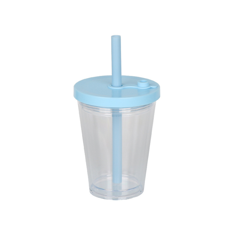 25 Pack YIPAI China Warehouse 16oz Clear Transparent Pre Drilled Snow Globe Double Wall Plastic Acrylic Tumbler Boba Cups for UV DTF Wraps
