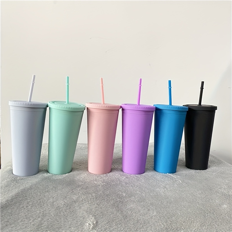 25 Pack YIPAI USA Warehouse 22oz Plastic Rubber Paint Tumbler