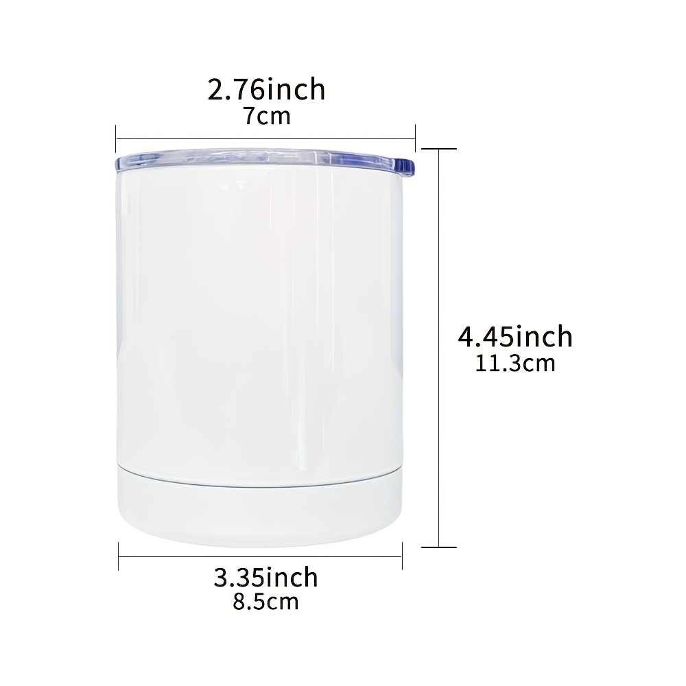 50 Pack YIPAI USA Warehouse 10oz Lowball Mugs Blank Sublimation White Coffee Mugs