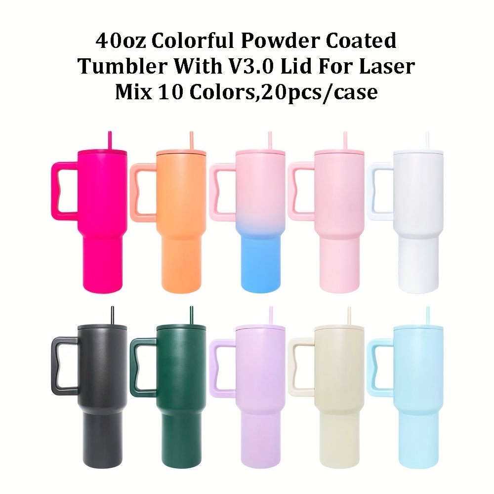 25 Pack YIPAI USA Warehouse 40oz Simple-Modern-Style Powder Coating Trek Tumblers SM tumblers for Laser Engraving